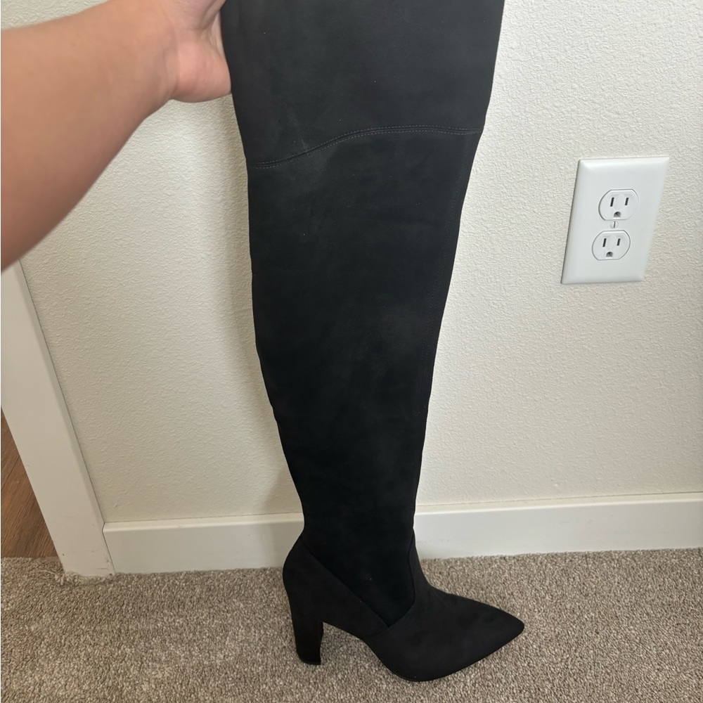 Marc Fisher Garalyn Black OTK Boots NIB